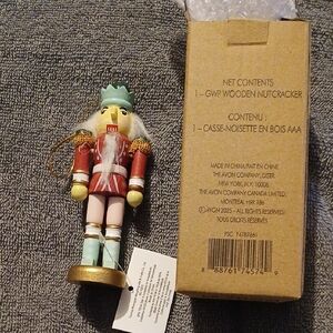 Avon Nutcracker with Red and Gold Details